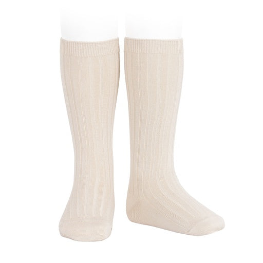 Condor Knee Socks Basic Rib Linen Size 2