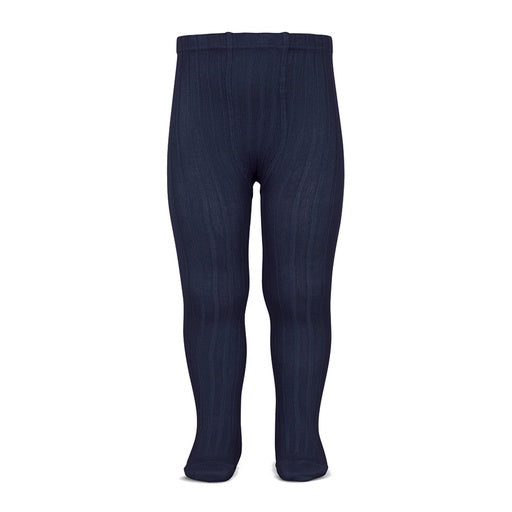 Condor Tights Basic Rib Navy Size 0