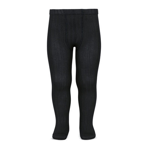 Condor Tights Basic Rib Black Size 4