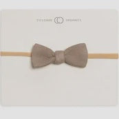 Colored Organics Cotton Dainty Bow Taupe