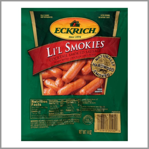 Eckrich Lil Smokies Cocktail Smoked Sausages 14oz