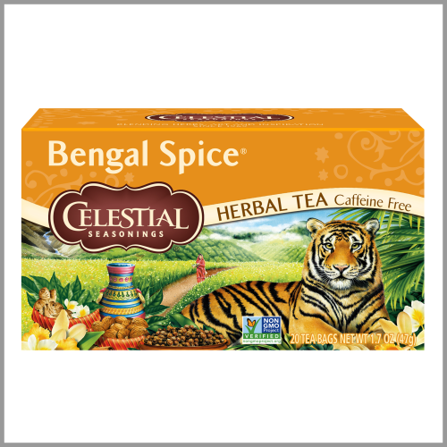 Celestial Seasonings Tea Bengal Spice Herbal 20ct