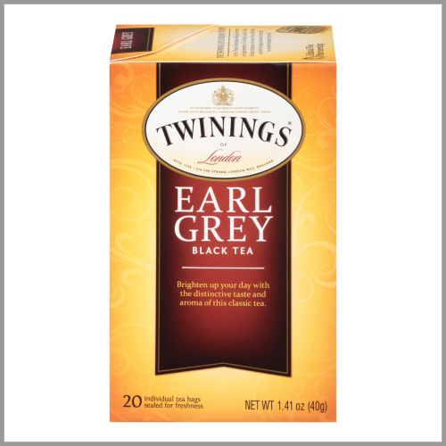 Twinings Tea Earl Grey Black 1.41oz 20ct