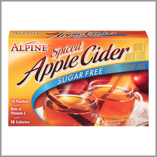Alpine Spiced Apple Cider Packets Sugar Free 10pk