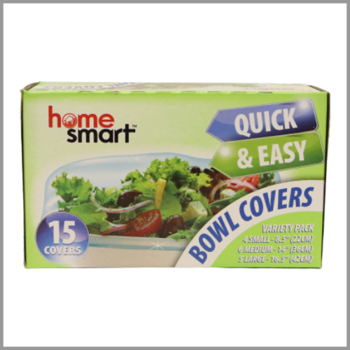 Home Smart Bowl Covers Quick & Easy Variety 15ct