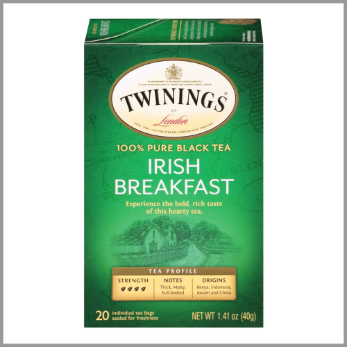 Twinings Tea Irish Breakfast Black 1.41oz 20ct