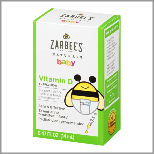 Zarbees Naturals Baby Vitamin D Supplement 0.47floz