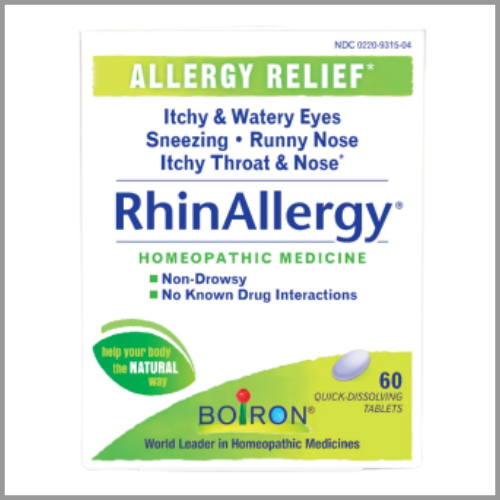 Boiron Homeopathic Medicine RhinAllergy 60pk