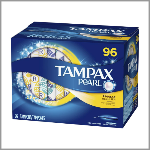 Tampax Tampons Pearl Regular Unscented 96ct