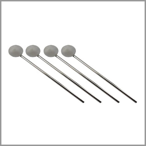 Stainless Steel Straw Spoon Long 19cm 4pk