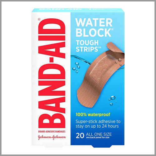 BAND-AID Bandages Water Block Tough Strips All One Size 20ct