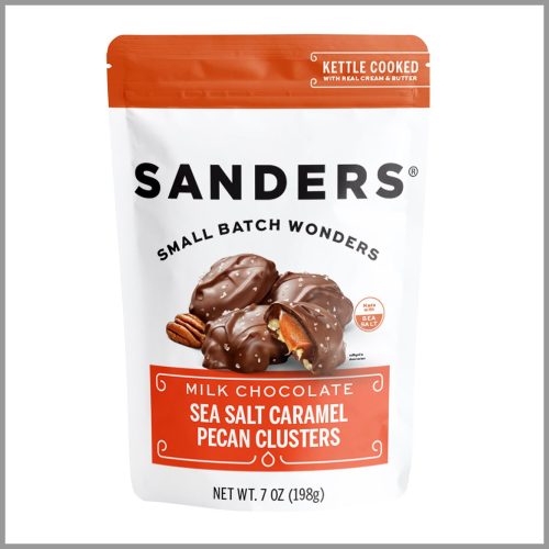 Sanders Milk Chocolate Sea Salt Caramel Pecan Clusters 7oz