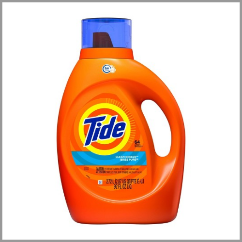 Tide Laundry Detergent Clean Breeze 92floz