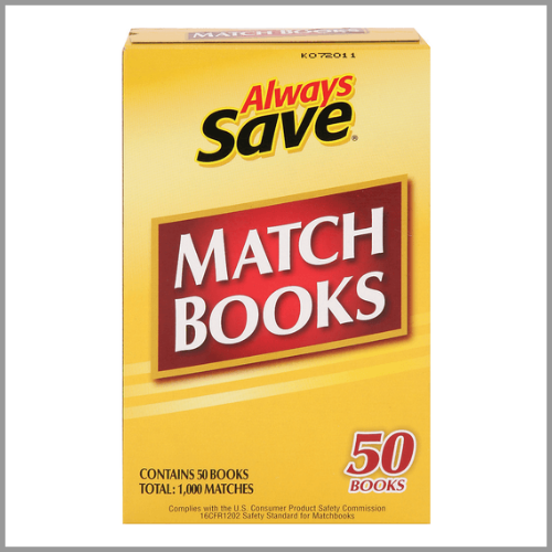 Always Save Match Books 1000ct