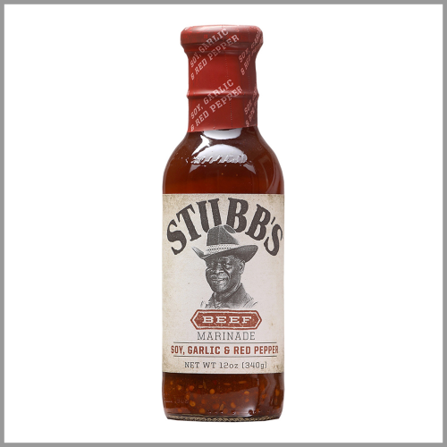 Stubbs Beef Marinade Soy Garlic and Red Pepper 12oz