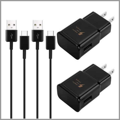TTandC Adaptive Fast Charger Kit USB Type C Cable 6.6ft 2pk