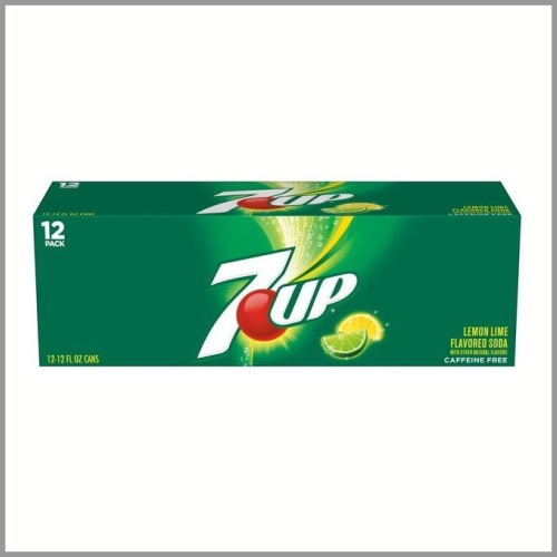 7UP Lemon Lime Soda Cans 12ct 12oz