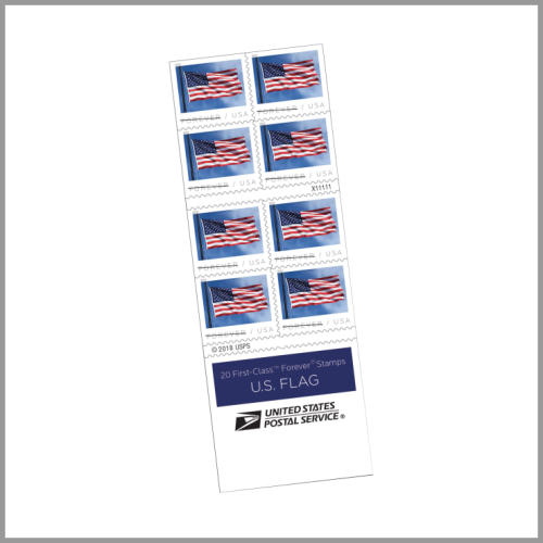 US Postage Stamps First Class Flag Forever 20ct