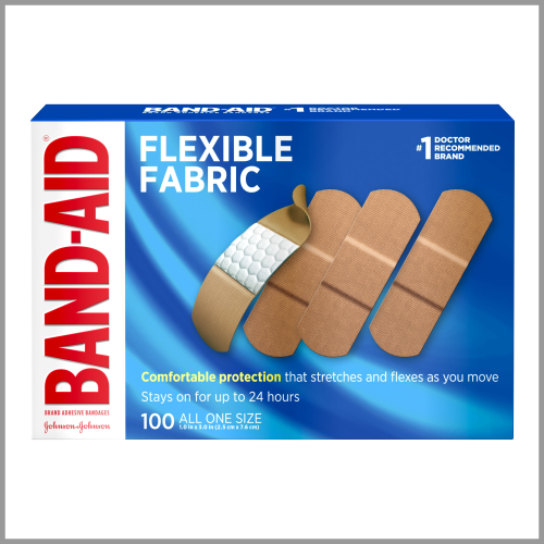 BAND-AID Bandages Flexible Fabric Adhesive All One Size 100ct