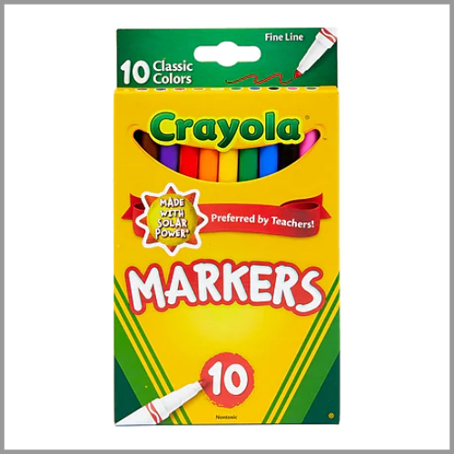 Crayola Markers Fine Line 10pk