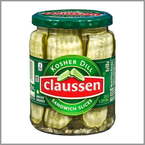 Claussen Kosher Dill Sandwich Pickle Slices 20oz