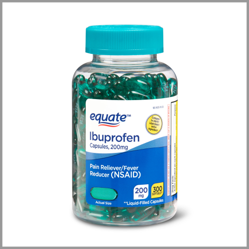 Equate Ibuprofen Mini Soft Gels 200mg 300ct