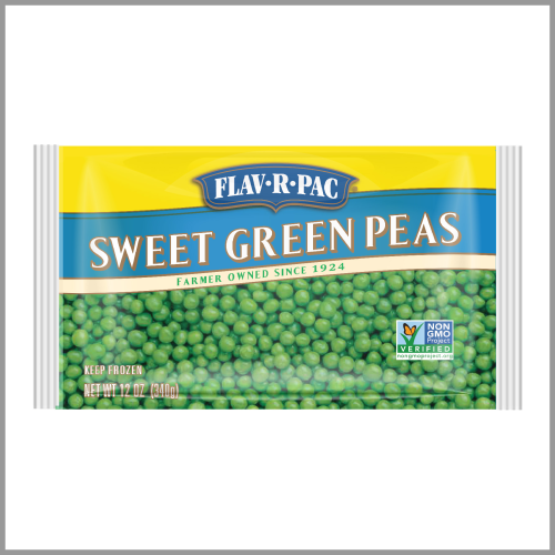 Flav R Pac Sweet Green Peas 12oz