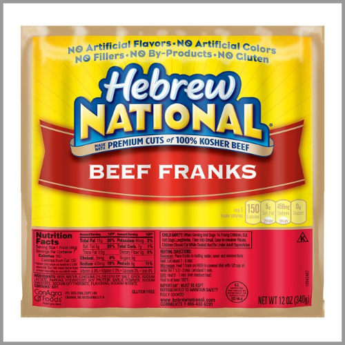 Hebrew National Beef Franks 12oz