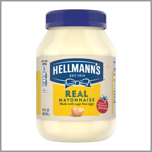 Hellmanns Mayonnaise Real 30oz