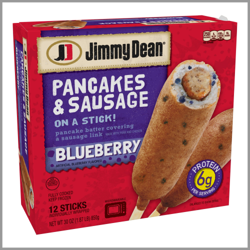 Jimmy Dean Blueberry Pancakes and Sausage On a Stick 12ct