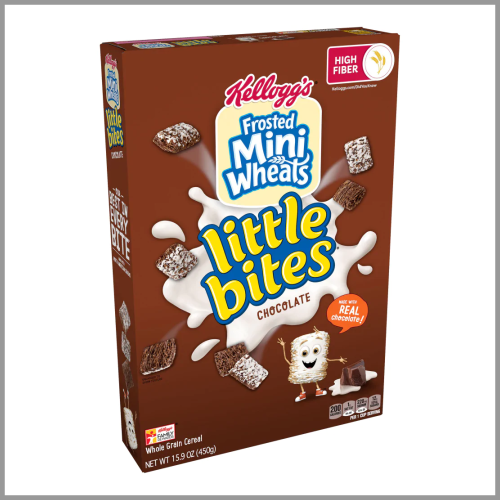 Kelloggs Cereal Frosted Mini Wheats Little Bites Chocolate 15.9oz