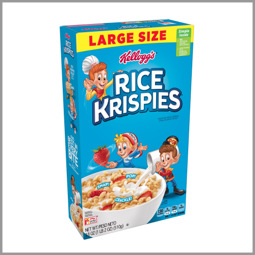 Kelloggs Cereal Rice Krispies Large 18oz