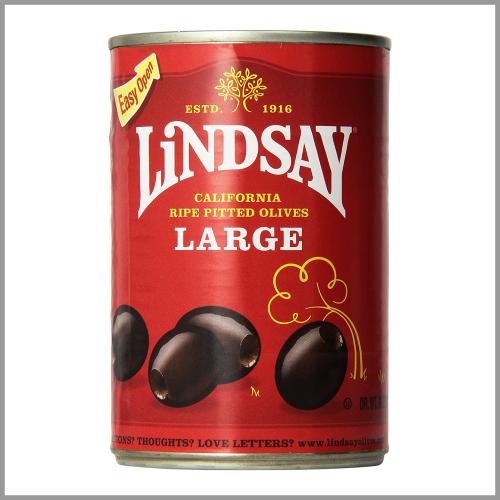 Lindsay Olives Black Ripe Pitted Large 6oz
