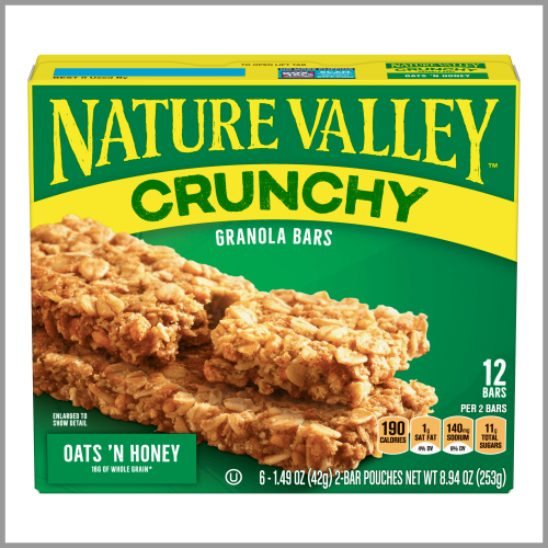 Nature Valley Granola Bars Crunchy Oats 'n Honey 12pk