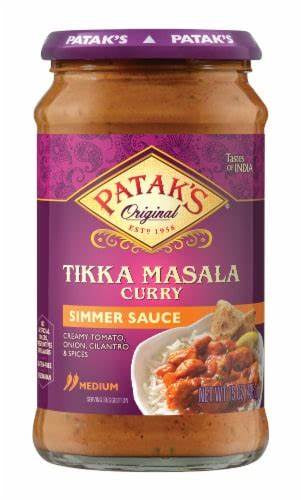 Patak's Tikka Masala Curry Simmer Sauce Medium 15oz