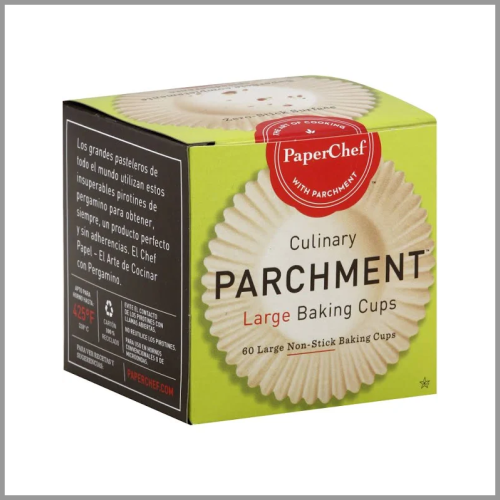 Paper Chef Culinary Parchment Baking Cups Large 60pk