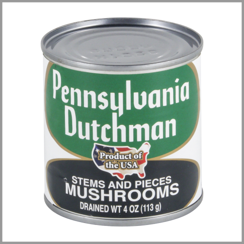 Pennsylvania Dutchman Mushrooms Pieces m Stems 4oz