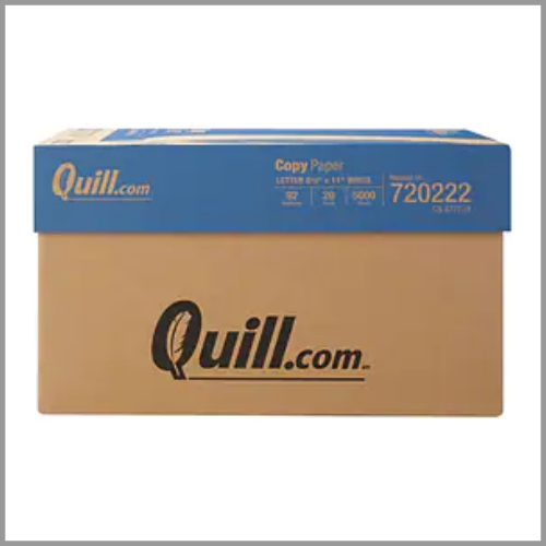 Quill Copy Paper White 8.5x11in 500sheets 10pk/bx
