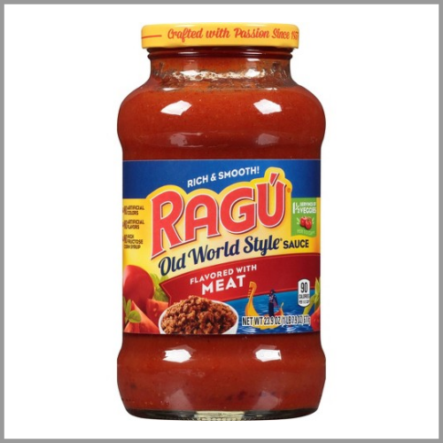 Ragu Spaghetti Sauce Meat Flavored 23.9oz