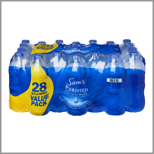 Sams Choice Purified Water 20oz 28pk