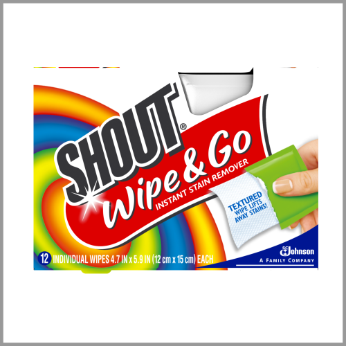 Shout Wipe and Go Instant Stain Remover 12pk