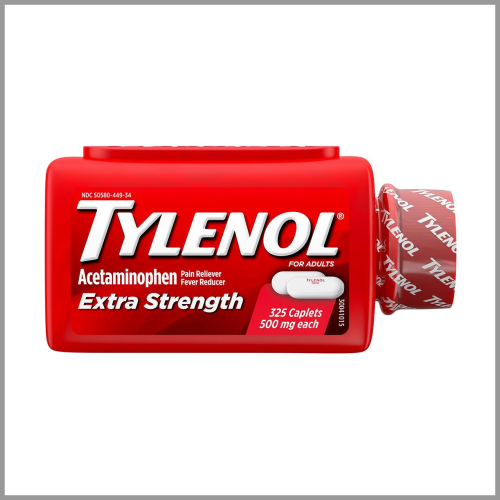 Tylenol Acetaminophen Extra Strength Pain Reliever 500mg 325ct