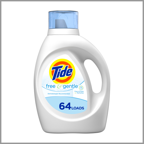 Tide Laundry Detergent Free & Gentle 92floz