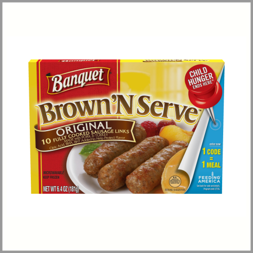 Banquet Brown 'N Serve Original Fully Cooked Sausage Links 10ct