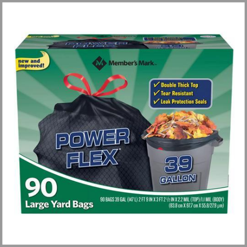 Members Mark Yard Bags Double Power Flex Large 39gal 90ct