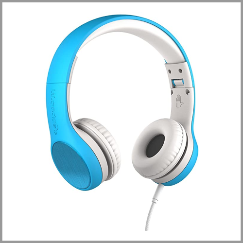 LilGadgets Childrens Headphones Wired SharePort Blue