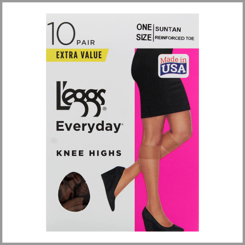 Leggs Everyday Knee Highs One Size 10pk