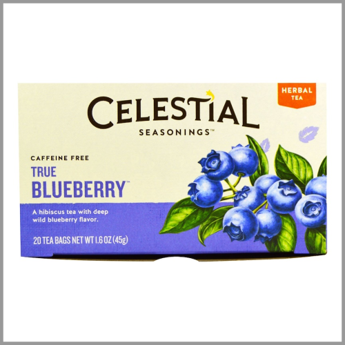 Celestial Seasonings Tea True Blueberry 1.6oz 20ct