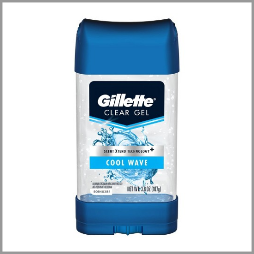 Gillette Deodorant Clear Gel Cool Wave 3.8oz