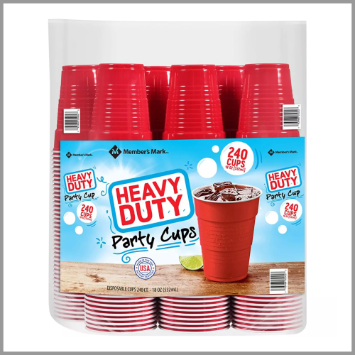 Members Mark Solo Cups Red 240ct